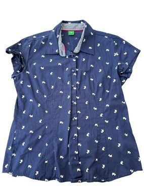 Ferrioni Scottish Terrier Button Down Blouse